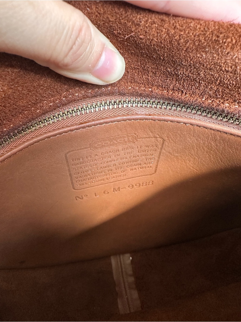 Vintage Coach Leather Saddle Bag 9988 cashin crescent saddle bag - Picture 3 of 14
